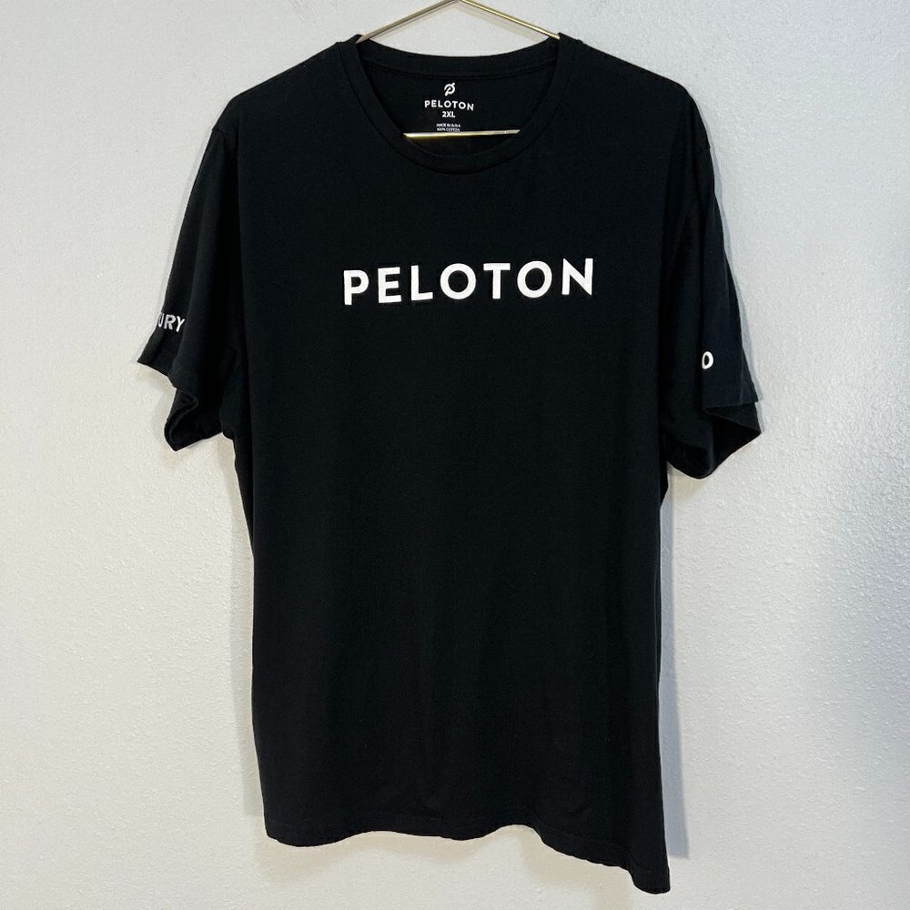 Peloton Mens 100 Century Club Black T Shirt